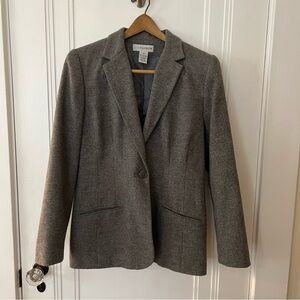 Sag Harbor Vintage Gray Wool Blazer Size 8